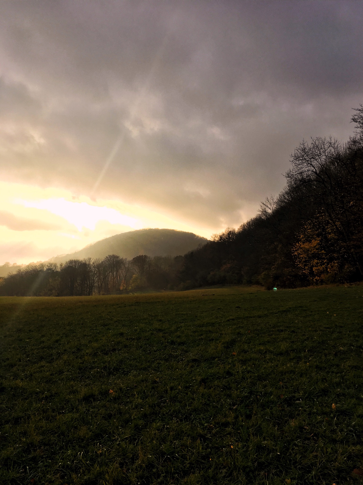 Landschaftsaufnahme Sonnenuntergang